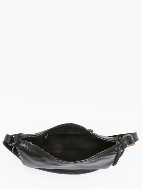 Cross Body Tas Cow Leder Basilic pepper Zwart cow BCOW71 ander zicht 3